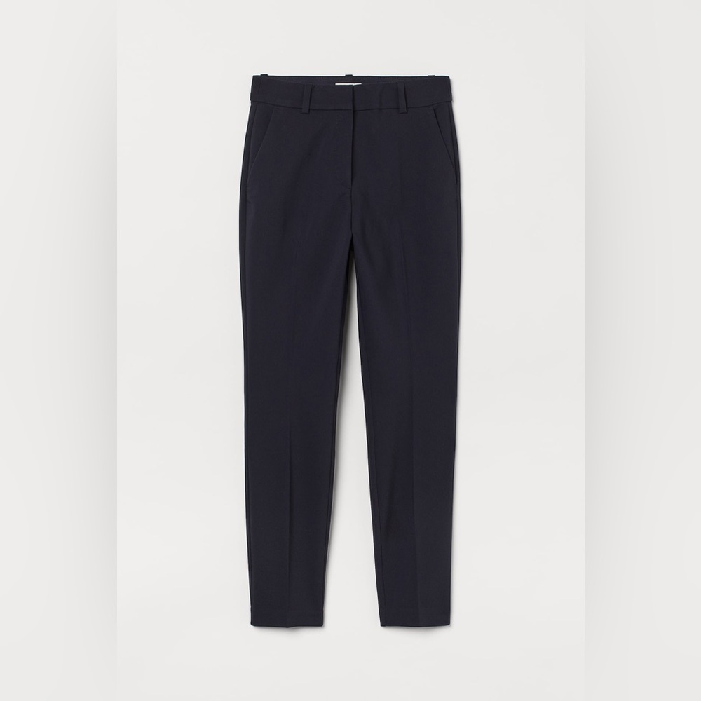 H&M Navy Ankle-length slacks size 4 - Picture 2 of 9